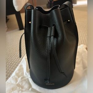 Mansur Gavriel Champagne Bucket Bag Black